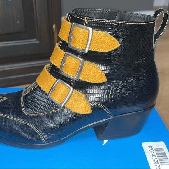 Men’s John Fluevog X Third Man Records The Jack Triple Strap Boots - Picture 7 of 9